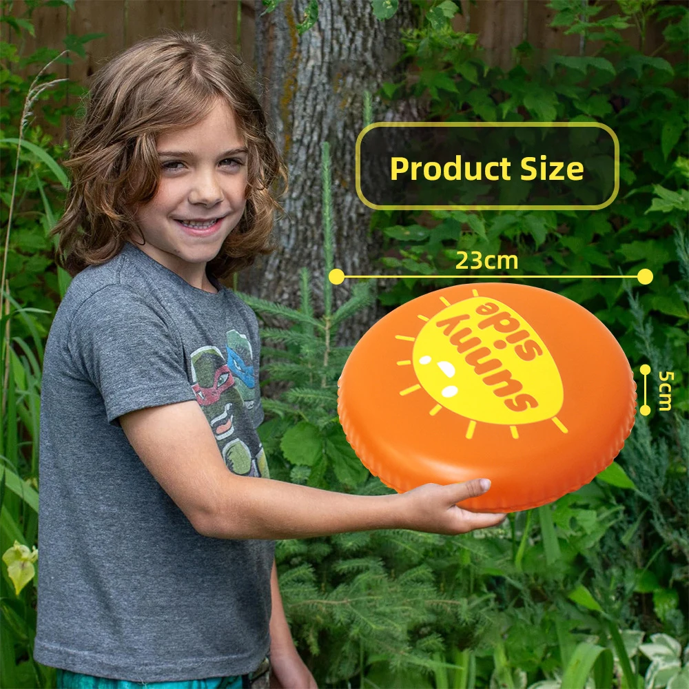 PVC aufblasbare weiche Frisbee Outdoor-Sport aufblasbare Frisbee Spielzeug kreative interaktive Eltern-Kind-Unterhaltung