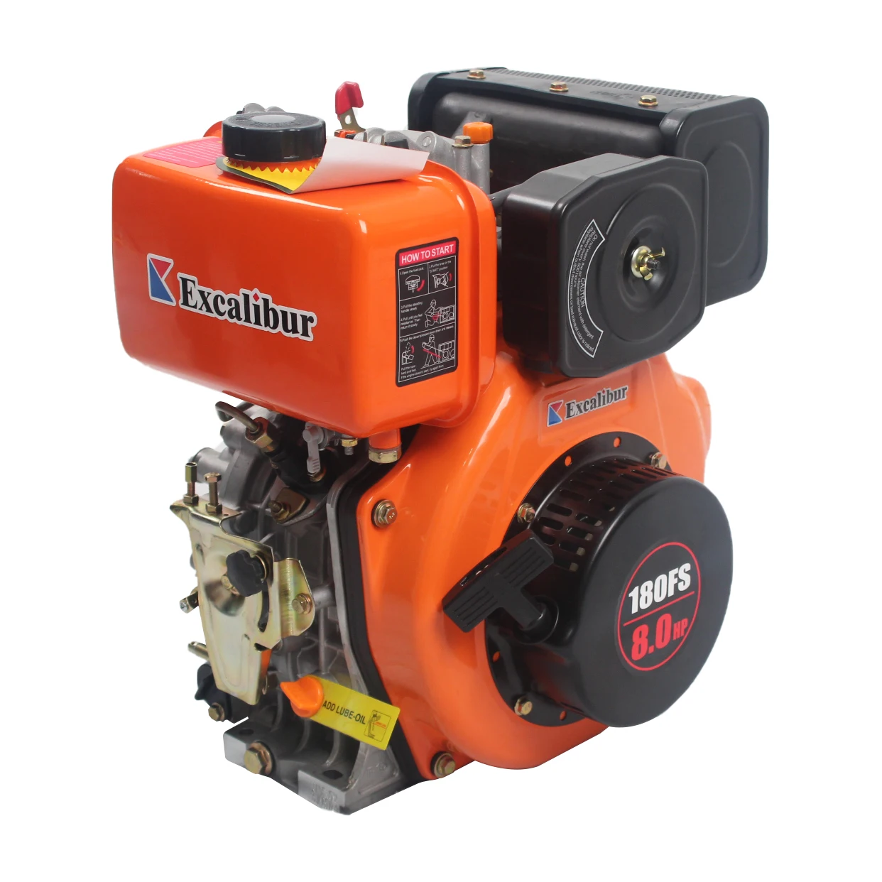 Excalibur Small S178FSE Engine Motor De 6.6HP Power Vertical Shaft for Assembly