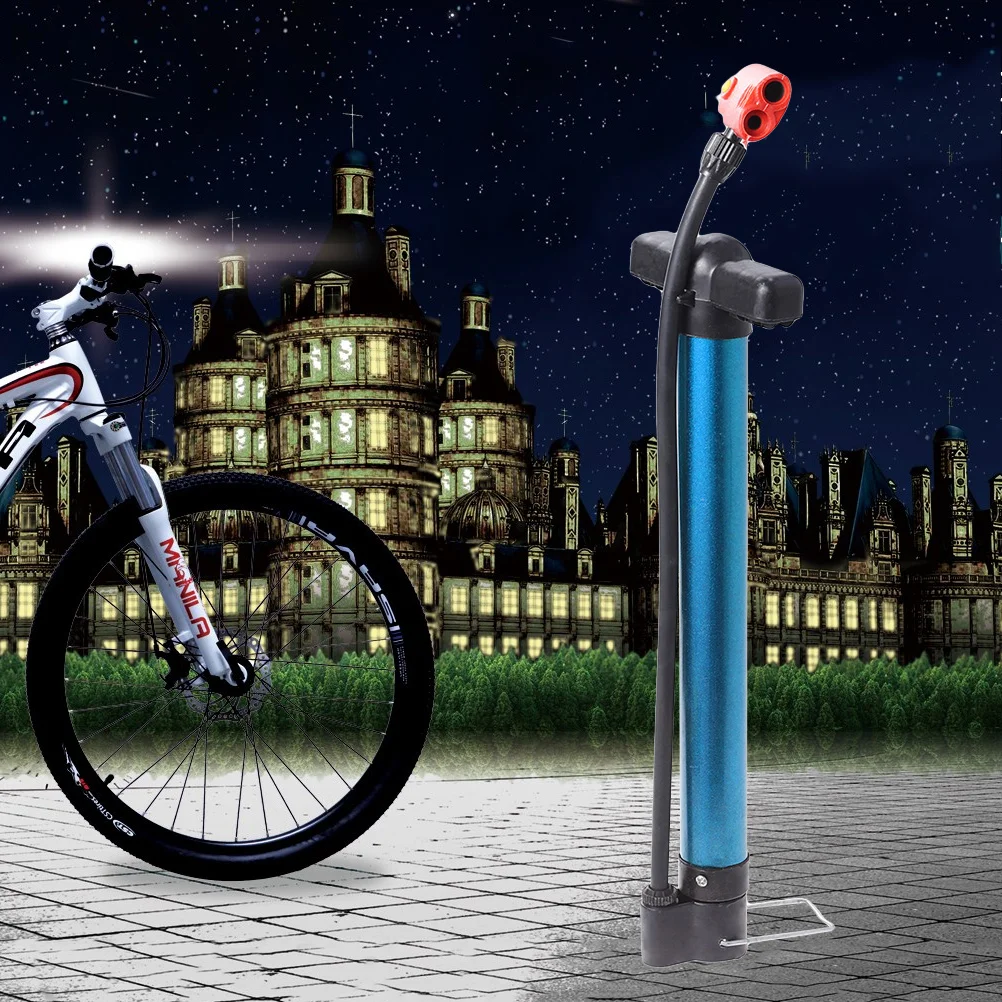 

Compact Multi Functional Bicycle Air Pump With Lockable Twin Design For Easy Inflation Of Tires Vehicles Balloons And Balls