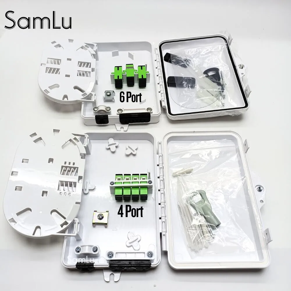 6-kernen glasvezeldistributie optische doos Cattse FTTH-terminal Gegevensinformatiedoos Valkabelbescherming Banco •ка