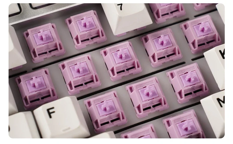 Imagem -04 - Teclado Mecânico Wob Crape Myrtle Switch Keycap Personalizado E-sports Mahjong Sound