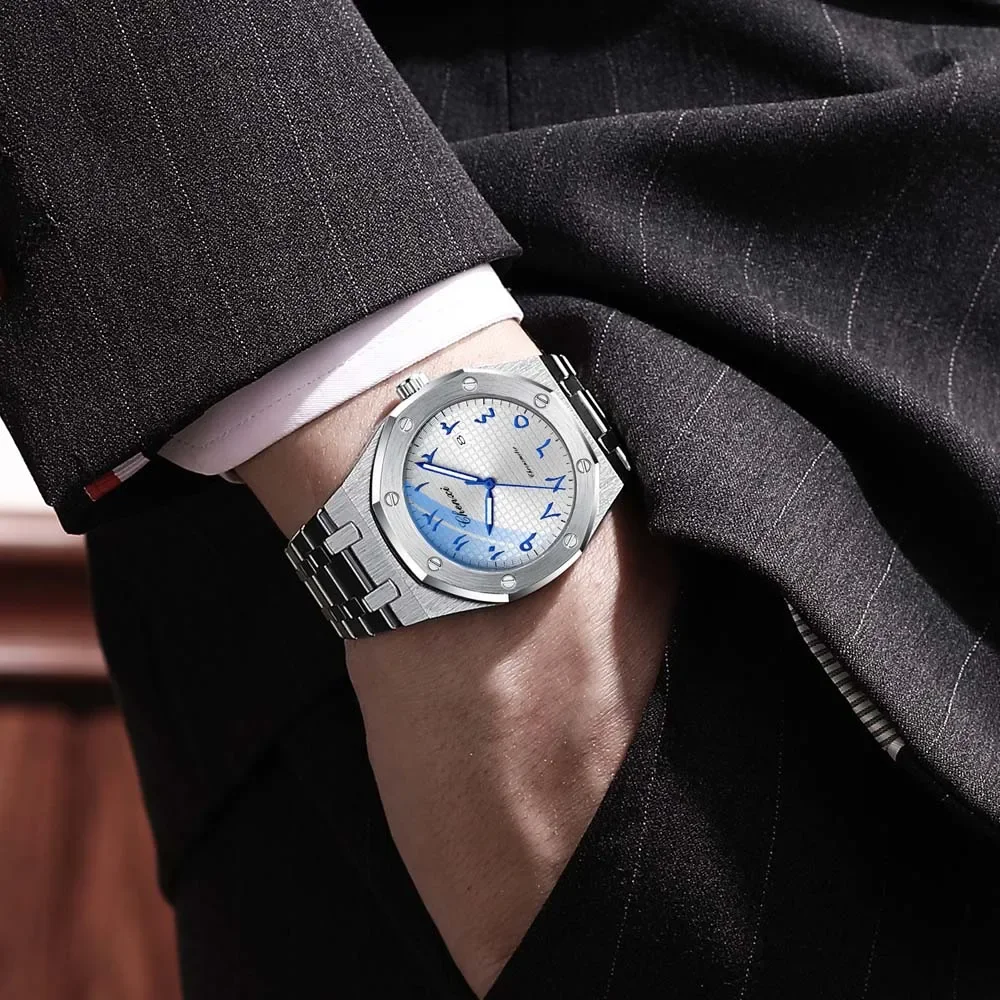 CHENXI 82482 Luxury Watch Automatic Movement Men's Watch Steel Belt Calendar Waterproof Luminous Watches for Men Reloj Hombre