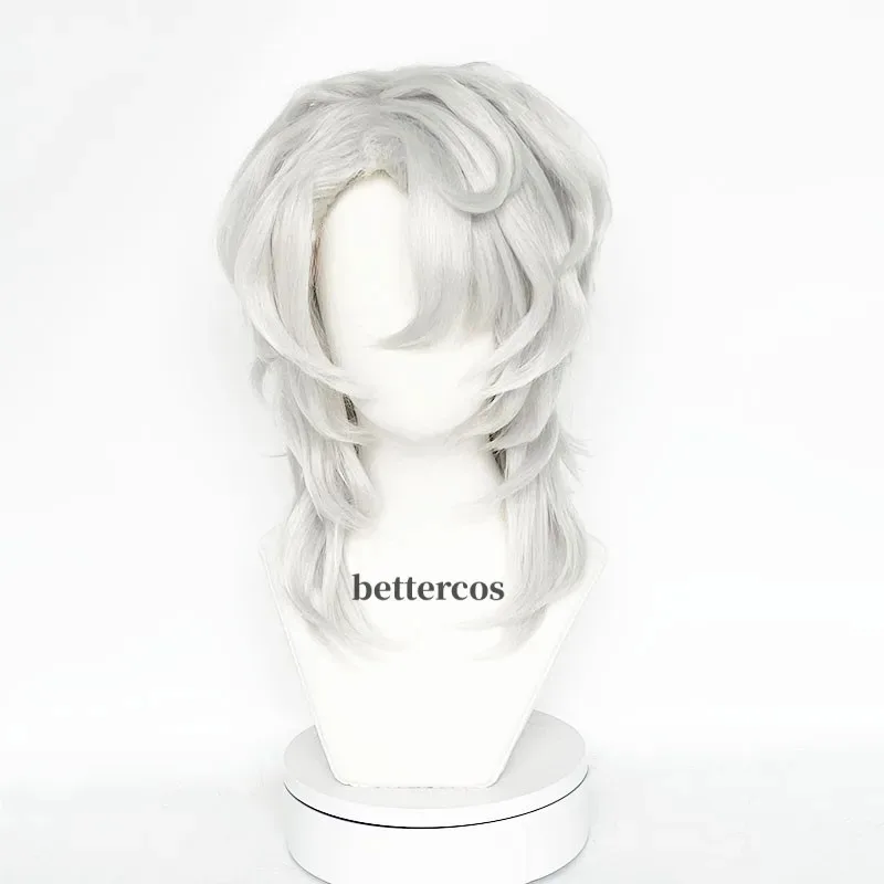 2025 11 Ayaki Rui Cosplay Spider Silver Pelo sintético largo y recto para adultos Halloween + gorro de peluca gratis