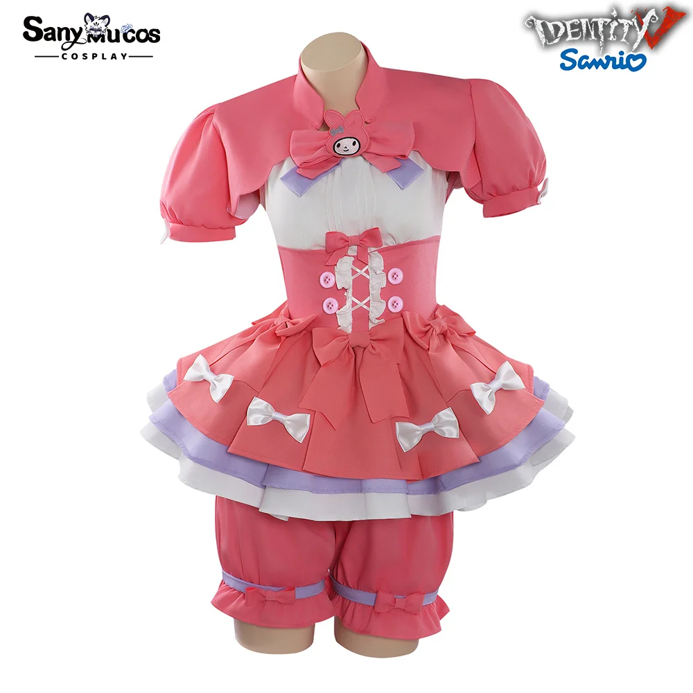 IN MAGAZZINO SanyMuCos Cheerleader Lily Barriere x Sanrio Personaggi Crossover II Cospaly Identity V Gioco Abito Cospaly Outfit