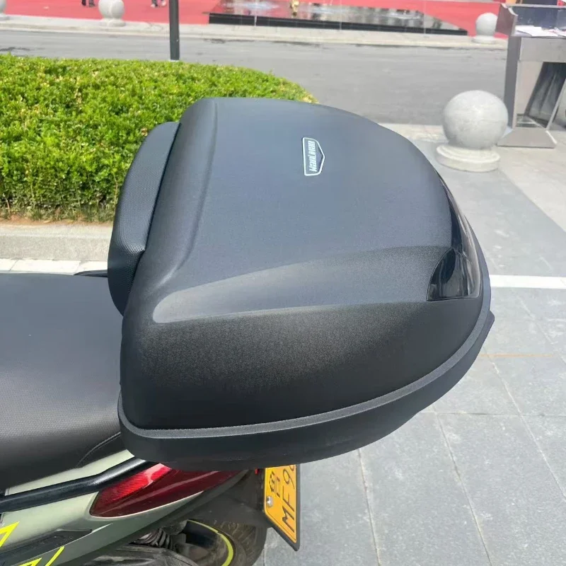 WLH 52L Motorcycle Trunk Extra Large Capacity Electric Vehicle Toolbox Motorcycle Rear Shelf Storage Box Motorcycle Box E65
