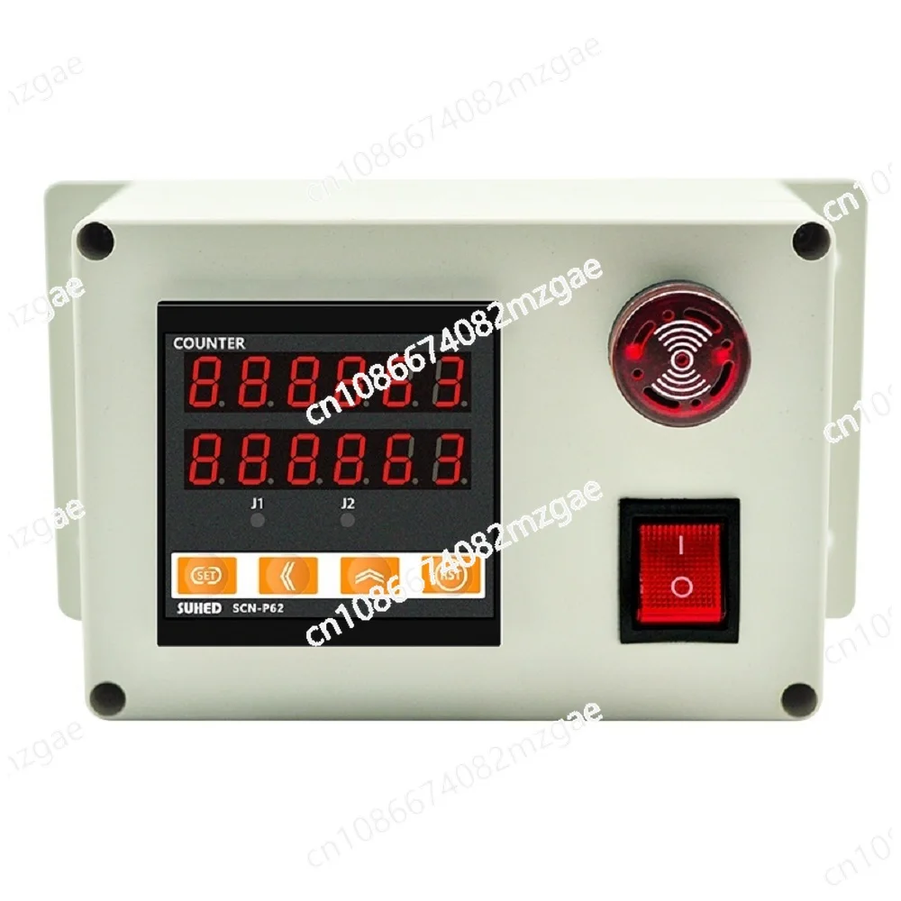 

High-precision roller-type electronic digital display pulse meter counter with single or double wheels available