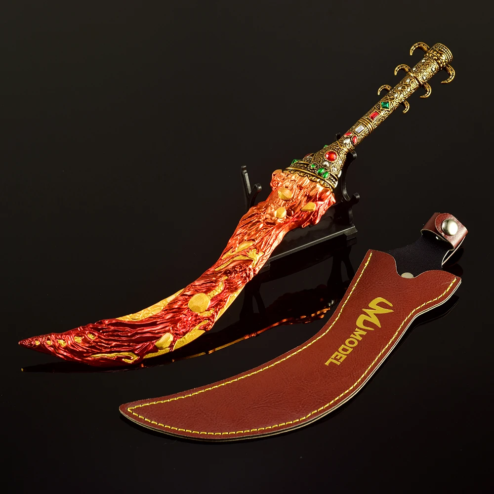Couteau de lave frais périphérique d'itinéraire d'âme de 30cm avec diamant épée gravée en 3D cadeau pour garçon épées modèle décoration de bureau jouets Anime