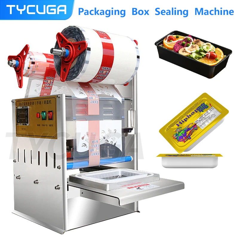 

Manual Electric Sealer Food Container Packaging Plastic Cup Machine Meal Box Seal Machine Customized Size Round/Rectangle Shape