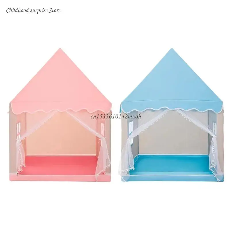 Princess Castle Tent Kids Playhouse for Indoor & Outdoor Games Stimulate Pretend Imaginative Play Social Interaction Dropship