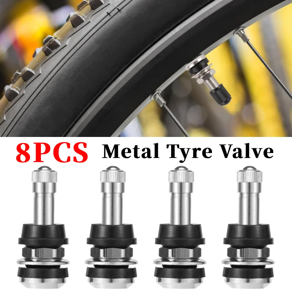 

8 шт. TR 416 латунный металлический клапан для шин с хорошей герметичностью, универсальный клапан для мотоциклетных шин, подходит для 0,453 " или 0,625" с отверстием в ободе, стержень клапана для шин