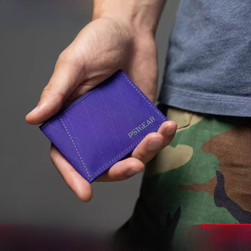 حافظة بطاقات مضادة للسرقة من PSIGEAR RP04 بتقنية RFID، متعددة الألوان، مقاومة للاهتراء، محفظة مدمجة للرجال، منظم للوثائق