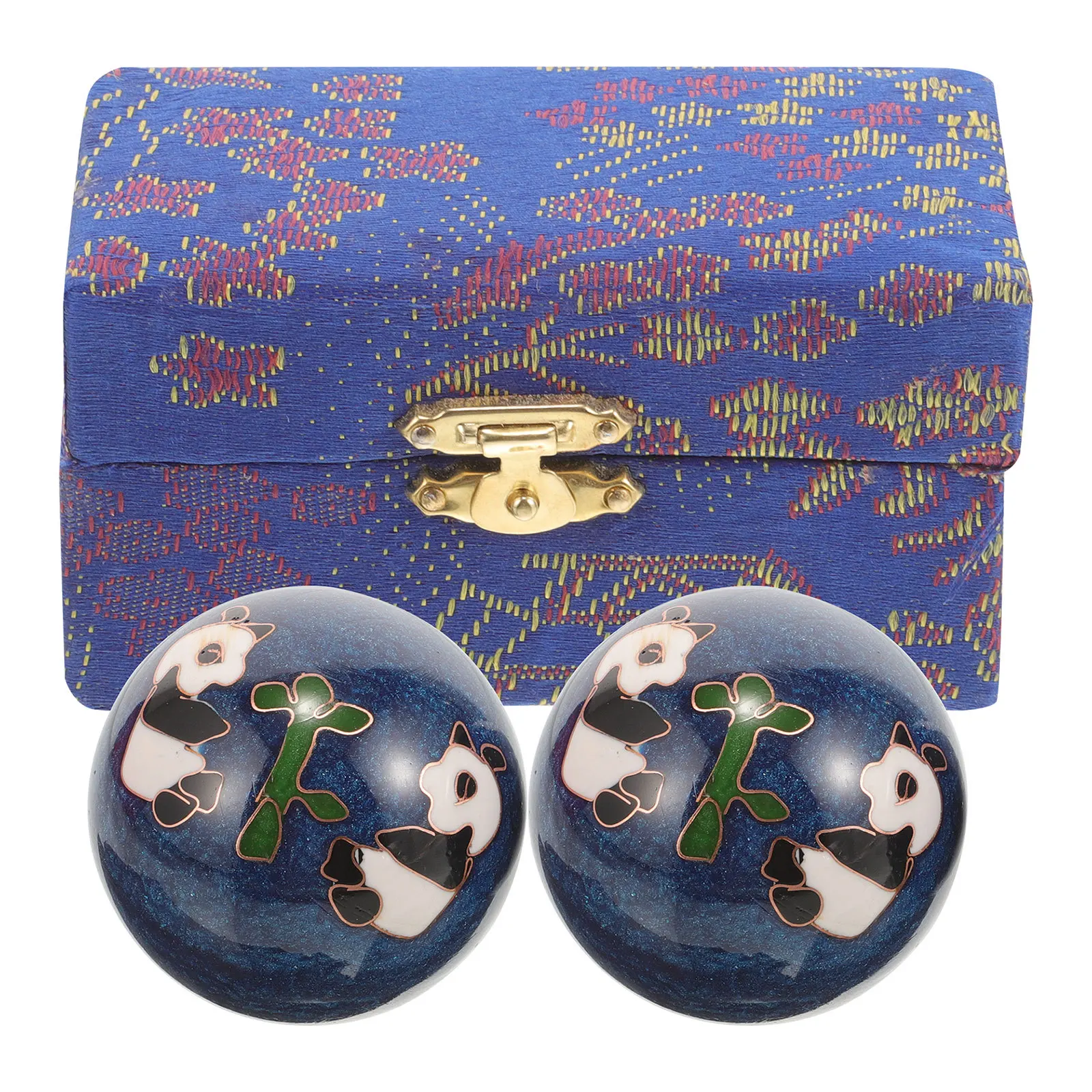 

2Pcs Chinese Health Exercise Balls Premium Hand Massager for Muscle Relief Hand Strengthening Workout Tool Portable Rolling