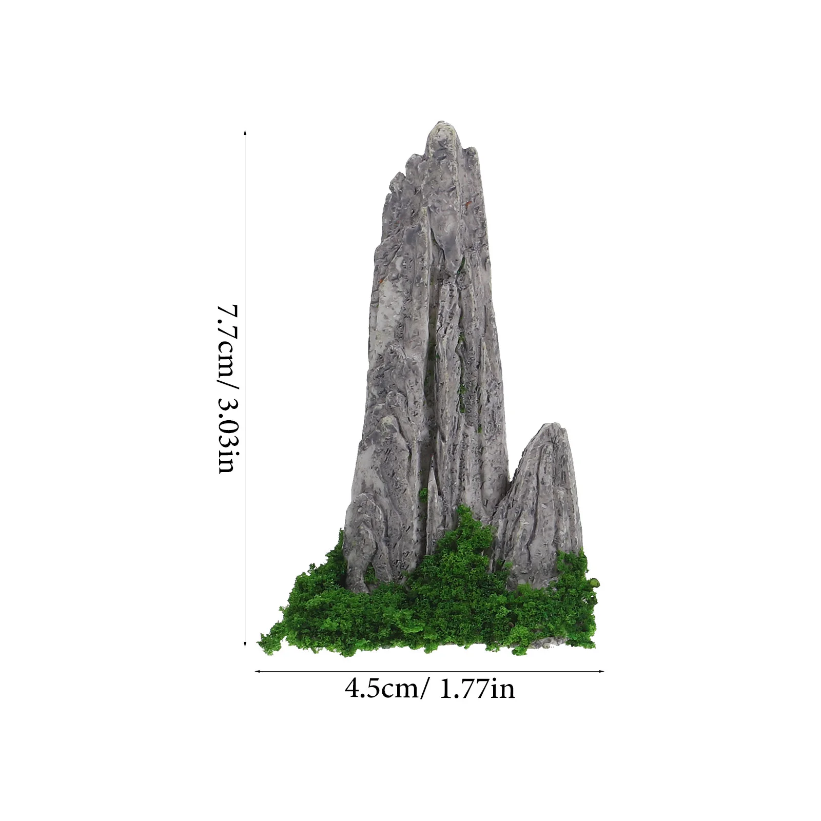 Miniature Rockery Desktop Accessoriesative Rockery Figurines Resin Rockery Statues Outdoor Garden Ornament Small Micro