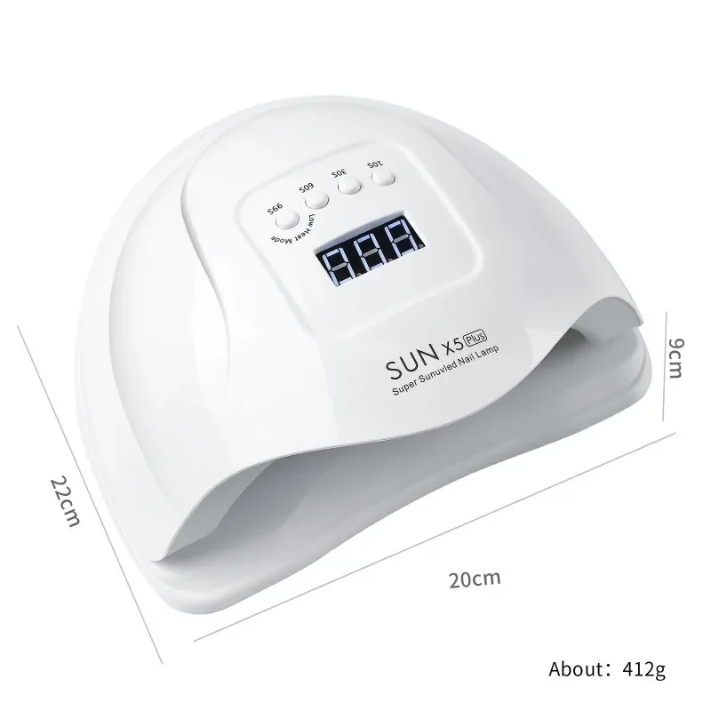 Máquina de fototerapia de uñas de 120W, luz LED de inducción para hornear uñas, máquina de secado con luz, protección inteligente contra sobrecalentamiento