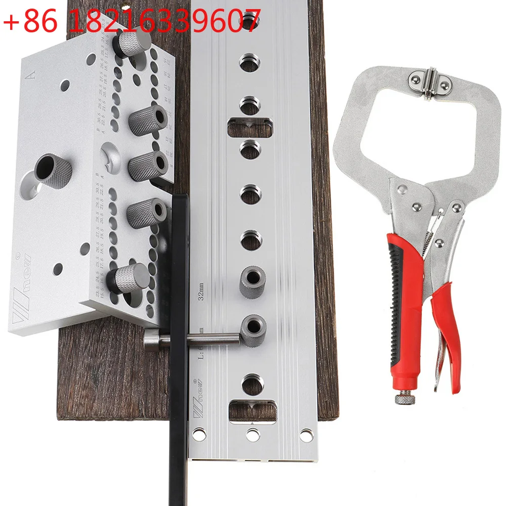 

TAO 3 In 1 Pocket Hole Jig with Clamp Woodworking Hole Puncher Drill Guide Dowel Jig Positioning Hole Opener DIY