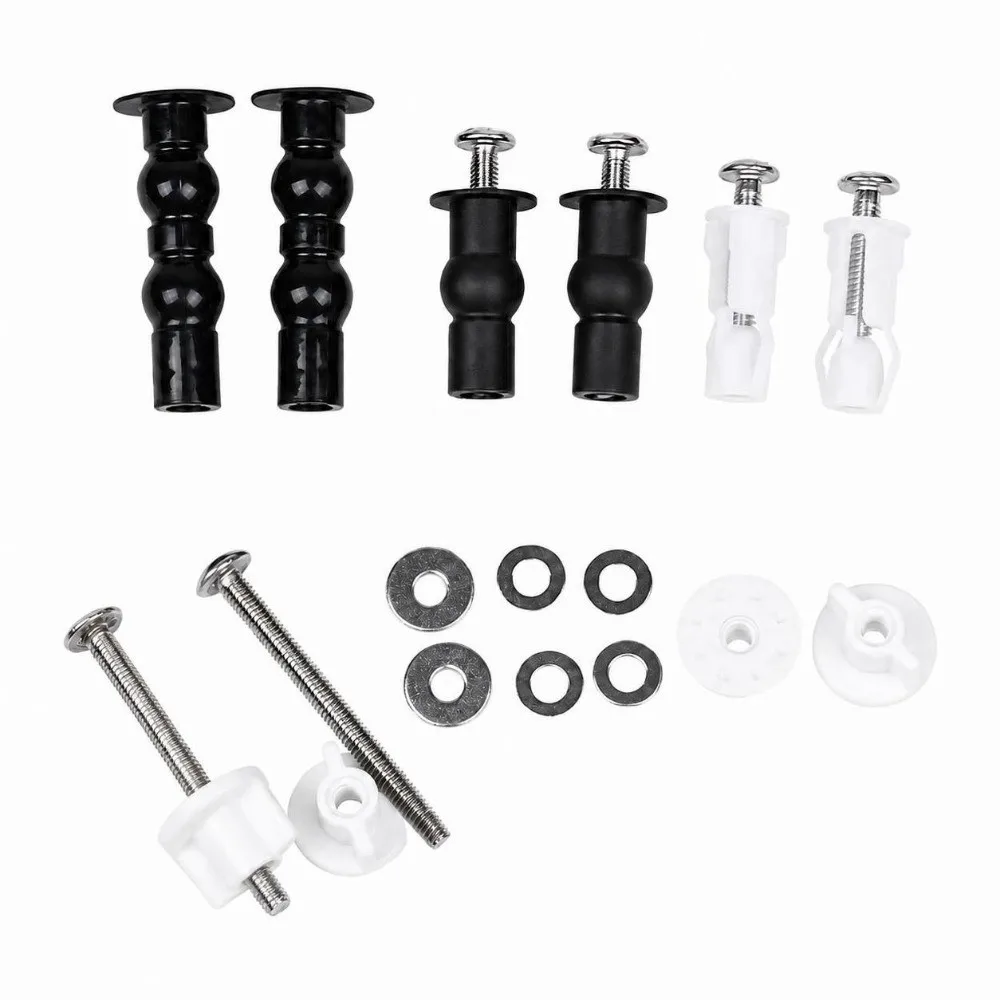 304 Stainless Steel Toilet Seat Screws Universal Fit Corrosion Resistant Toilet Cover Bolts Complete Kit