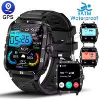 2025 Military Smart Watch Men 3ATM Waterproof Outdoor GPS Sports Fitness Tracker Health Monitoring Smartwatch Men 400mAh Watches