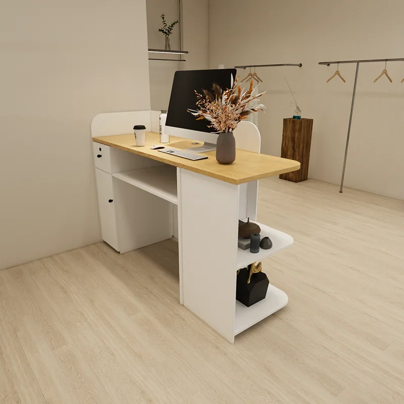 Professional Luxury Reception Custom Cashier Custom Beauty Salon Reception Desk Small Clinic Escritorio De Recepcion Furniture