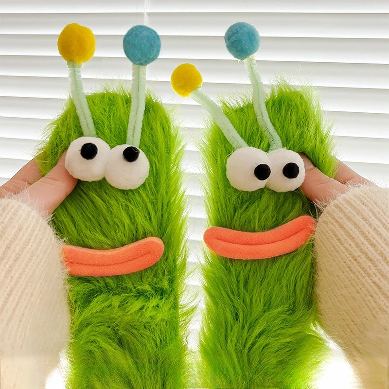 مضحك الكرتون الوحش الجوارب الخريف الشتاء المرجان الصوف جوارب يمكن السير بها على الأرض للنساء زوجين النوم جورب جوارب غامضة جوارب عيد الميلاد