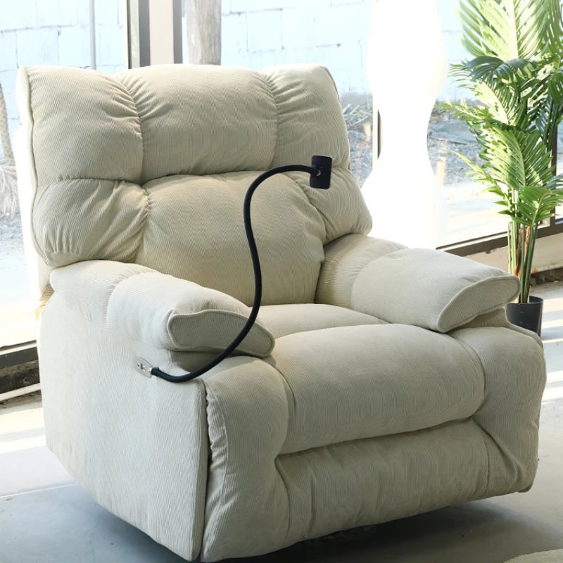 

Electric single person sofa, first-class space capsule, multifunctional lazy rocking chair, living room, cream wind, cloud