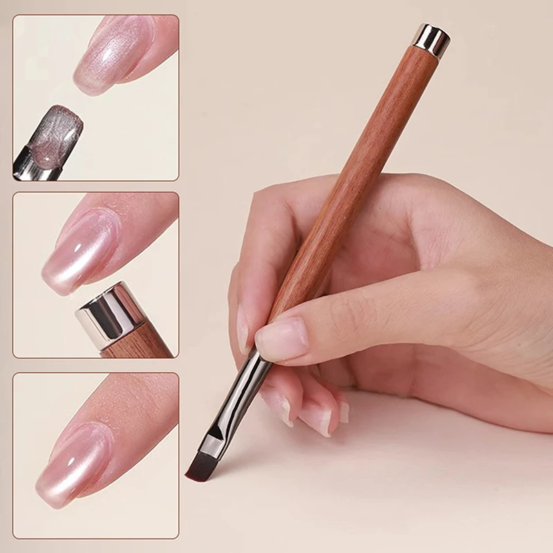 Manicure Pen Double-headed Magnet Phototherapy Brush French Light Therapy Pen Painting Pen Gel Painting Brush Nail Supplies