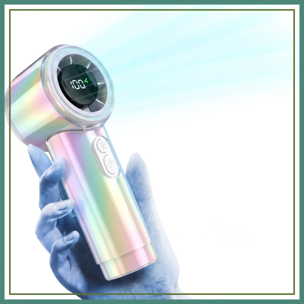 

Handheld Fan, Portable Fan, 100-Speed Rechargeable Fan, 5000mAh Battery Operated, Personal Mini Fan for Travel Camping