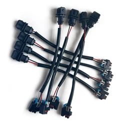 8pcs/Set Fuel Injector Wire Harness Plug Adapter Fit for Jetronic EV1 to Mini Delphi Multec 2 ABS Plastic New
