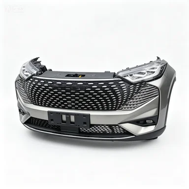 Hot Selling Auto Car Parts Body Kit Front Bumper Assembly With Grille Radiator Fan Headlight for Haval H6 Global Edition view 4