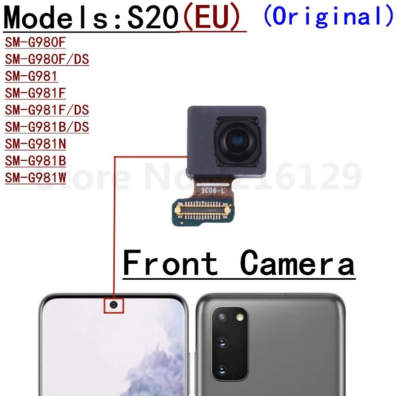 Full Set Main Back And Front Facing Wide Camera Flex Cable For Samsung Galaxy S20 5G G980 G981 G981F G981U