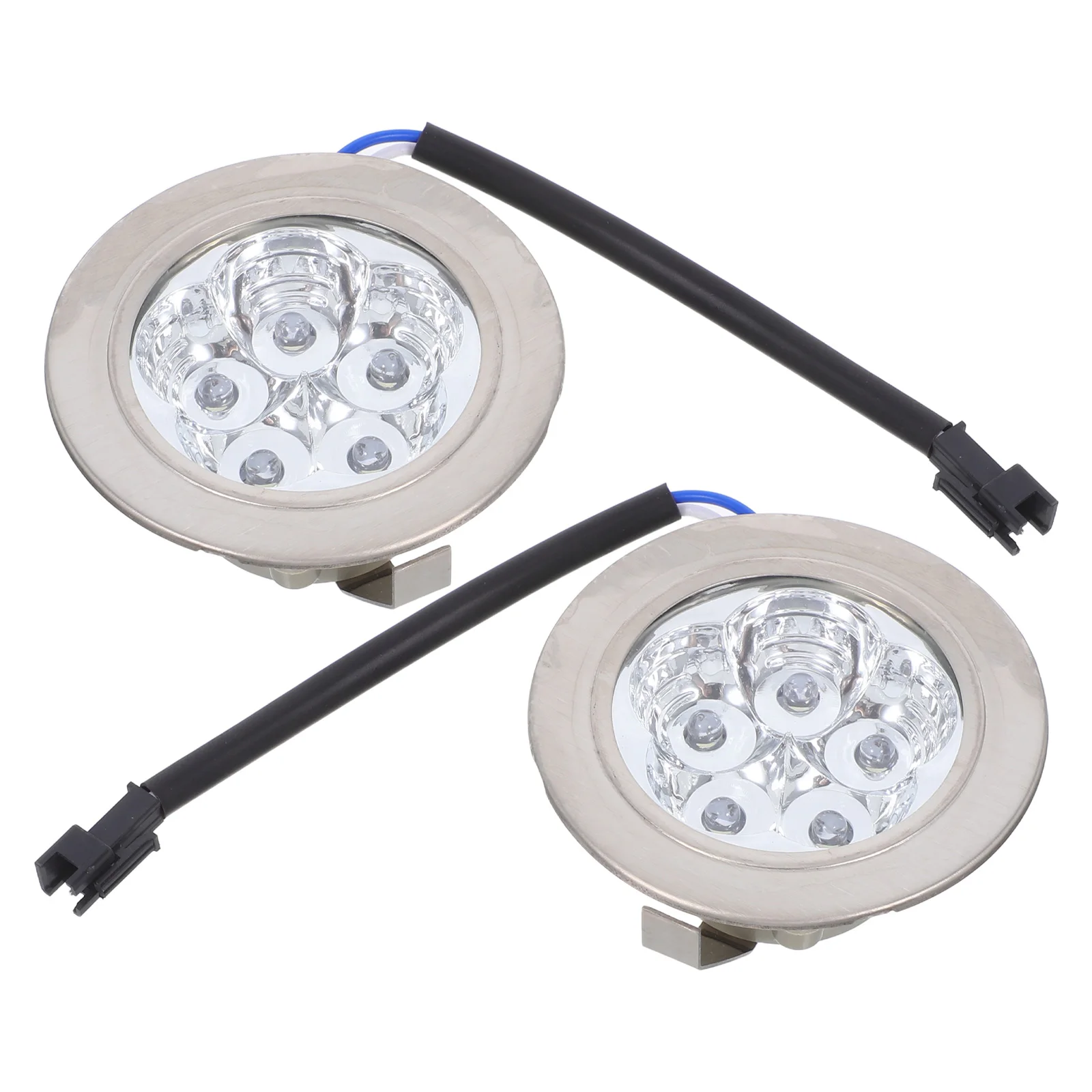 

2pcs Led Range Light Under Hood Cold White Kitchen Appliance Replacement Easy Install 12V Round Energy Efficient