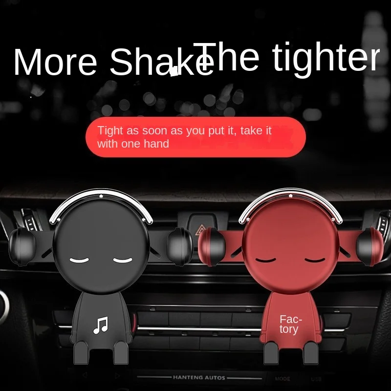 New Creative Car Supplies Car Air Outlet Gravity Navigation Bracket Multifunctional Car Mobile Phone Holder Cute Design 2024