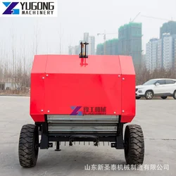 Automatic Packing Hay and Straw Mini Roll Hay Baler Ce Certified Round Baler for Hay/Straw/Husk/ Grass Strapping Machines