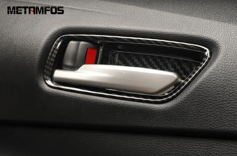 Accessories For Toyota Corolla Sedan 2019 2020 2021 2022 2023 2024 Carbon Fiber Interior Door Handle Bowl Cover Trim Decoration