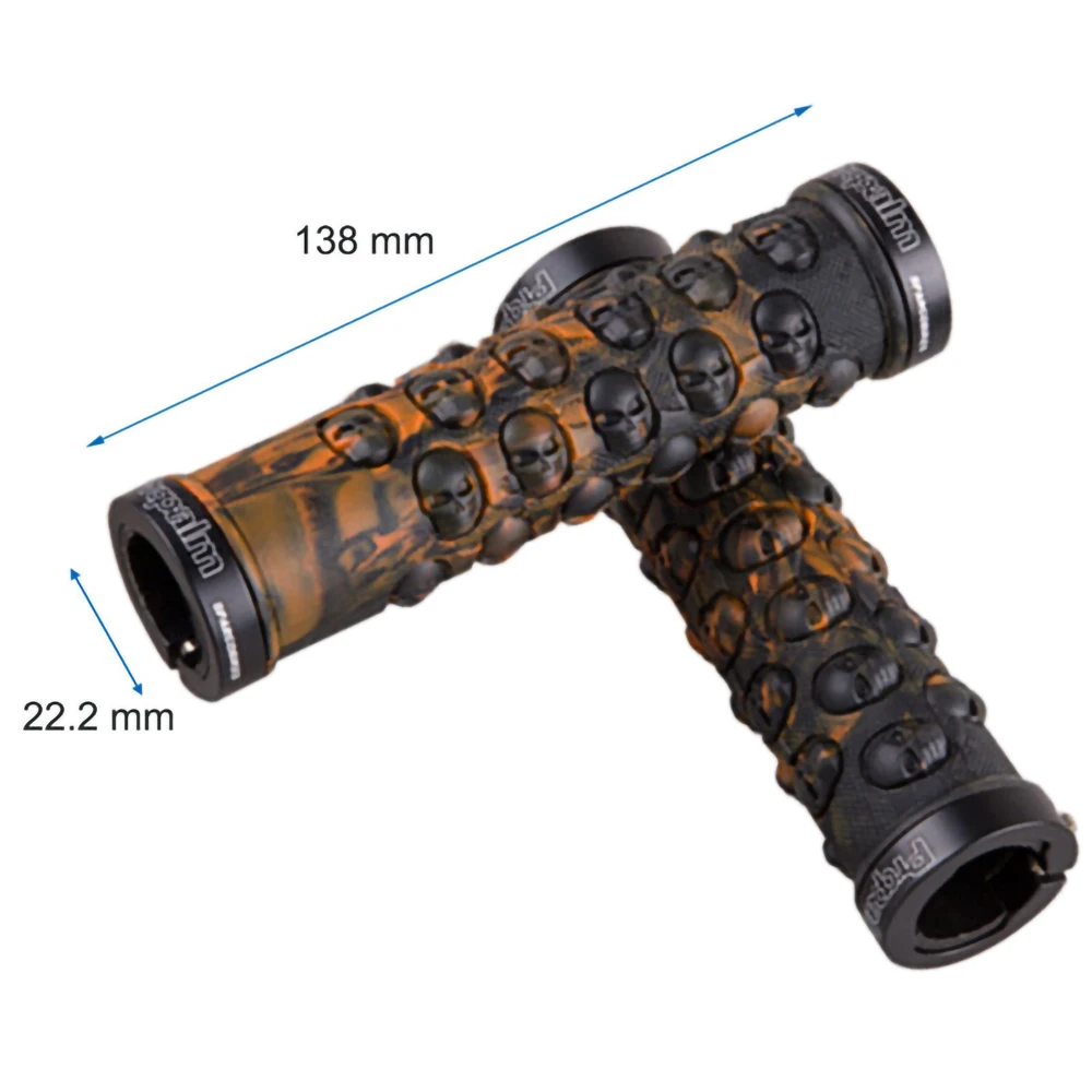 Propalm Mountain Bike Grips Anti-Skid Comfortable Handlebar Covers Rubber Covers with Aluminum Lock Rings Bicycle Parts