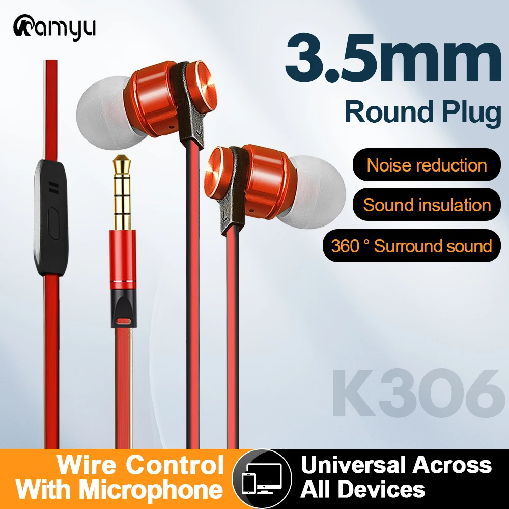 K306 Wired Earbuds … - image