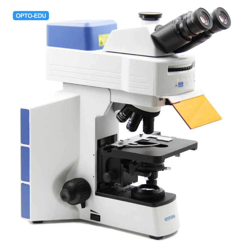 OPTO-EDU A16.0908-L Trinoculaire APO Disque LED Fluorwisdom Microscope