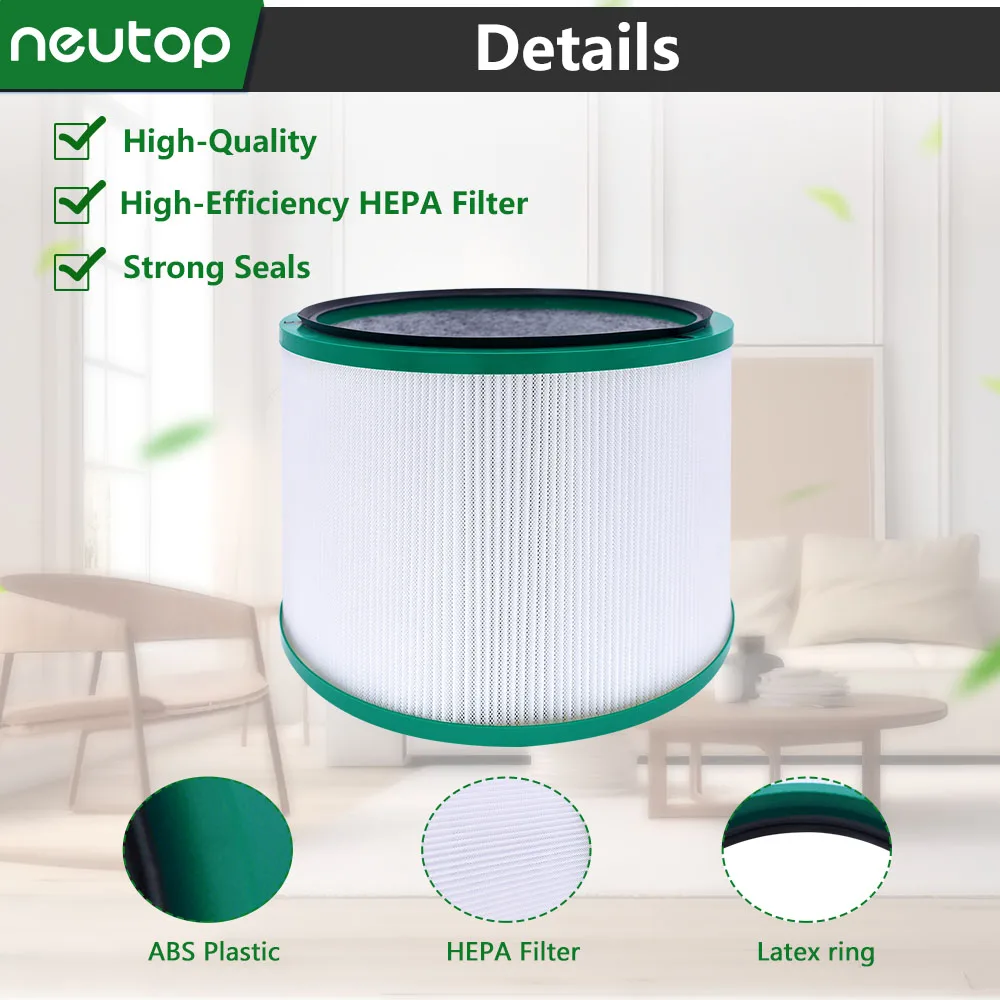 Filtro purificador de aire HEPA para Dyson HP00 HP01 HP02 HP03 DP01 DP03, accesorios de limpiador de aire doméstico, piezas de repuesto
