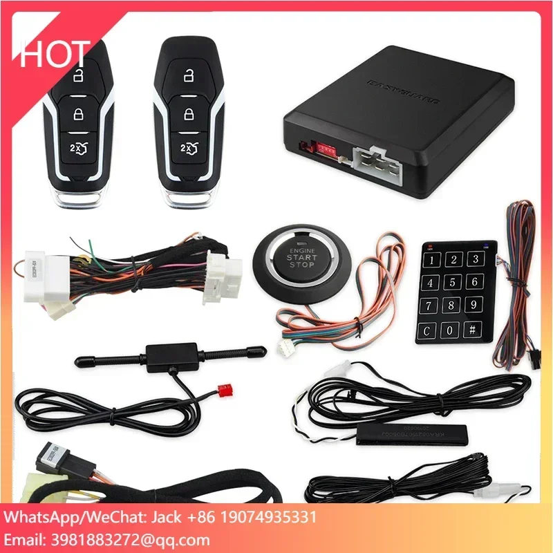 

EASYGUARD Start Stop Button Wireless Car Alarm System Fits For Ford Cars F-150 2015-2019 Ranger
