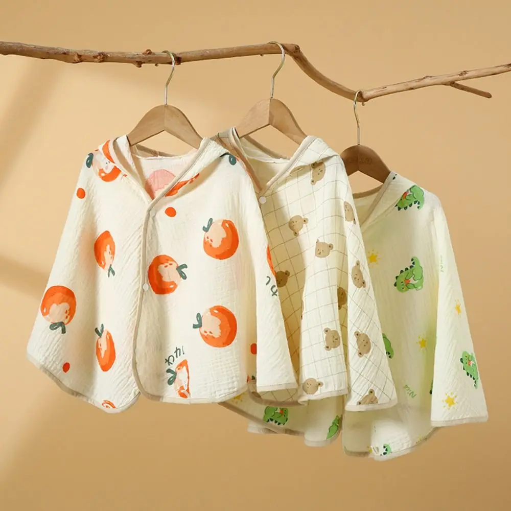 Fashion Children's Sunscreen Cloak Cotton Summer Sunscreen Shawl Boys And Girls Ultra-Thin UV Protection Cloak Outdoor