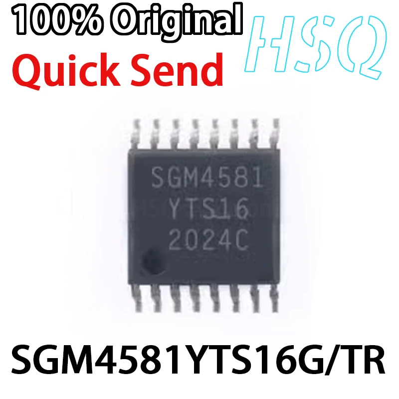 10PCS SGM4581 SGM4581YTS16G/TR TSSOP-16 High Voltage CMOS Analog Multiplexer