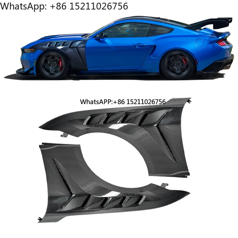 

GTD Style Carbon Fiber Front Fender for 2024+ for Ford Mustang Vented Side Front Auto Parts