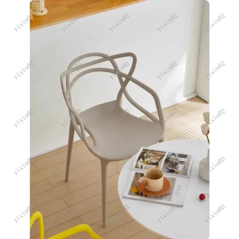 

Fashion Nordic Plastic Chair Simple Design Dining Chair for Home Garden Patio