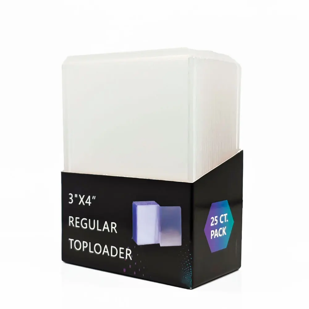 35PT Top Cover Loader Clear Protective Trading Card Holder Hard Plastic Card Sleeves Holder for Baseball Card Sports Cards
