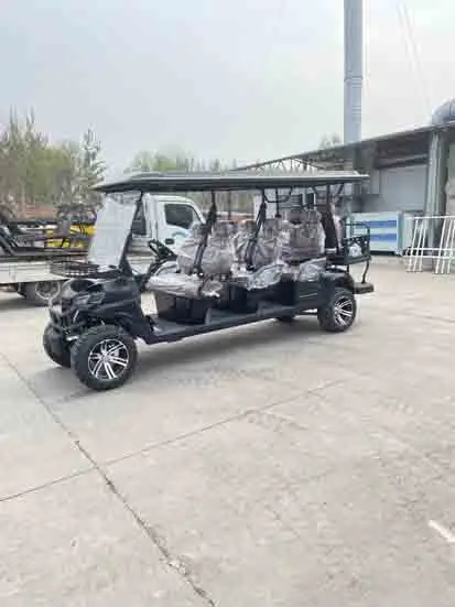 عربة جولف صغيرة جديدة ذات 4 عجلات، عربة جولف ذات 8 مقاعد، عربة جولف كهربائية