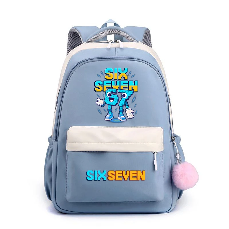 

2026 Six Seven 67 Funny Meme Print School Bags Student Girls Lightweight Children Backpack Women Large Capacity Travel Backbacks