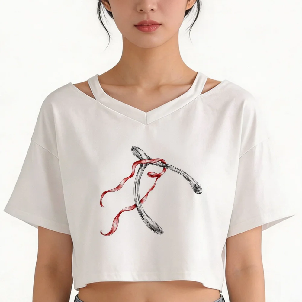 Conan Gray crop top ladies gothic goth jojifuku graphic t-shirt summer party gyaru
