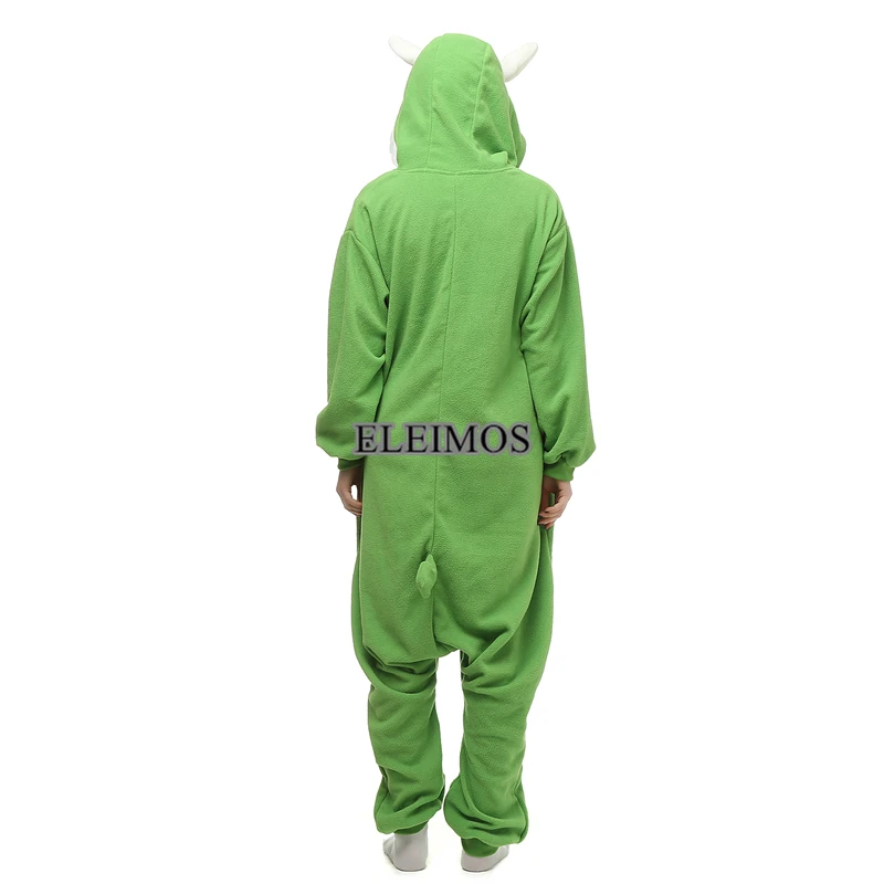 ELEIMOS Halloween Onesie Cartoon Mike Monster Pajamas For Women Men Adult Animal Kigurumis Pyjamas Homewear Cosplay Costume XXL