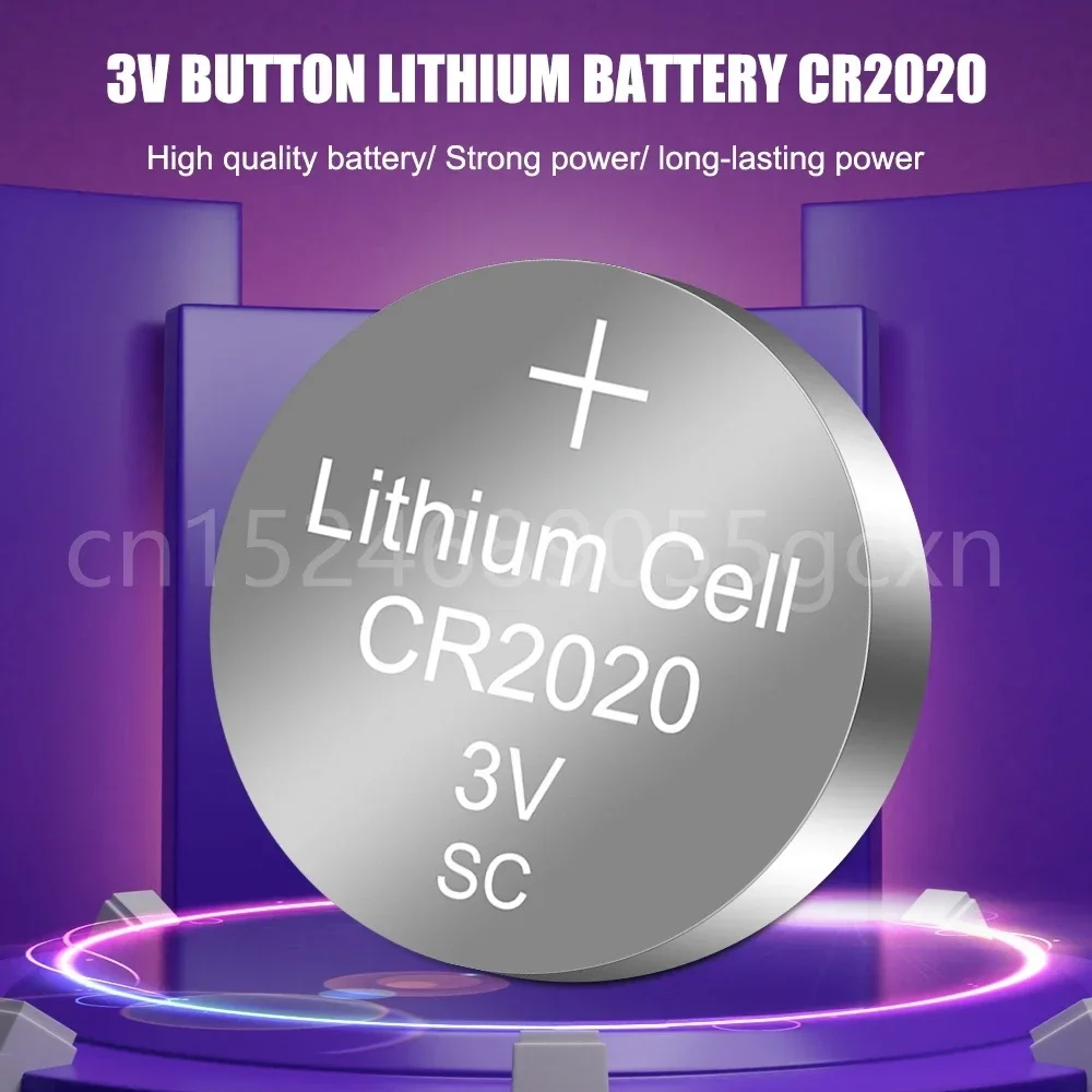 20-100PCS CR2020 3V Lithium Button Battery Coin Cell Batteries Watch Cells CR 2020 for Writing/Drawing/Handwriting Tablet