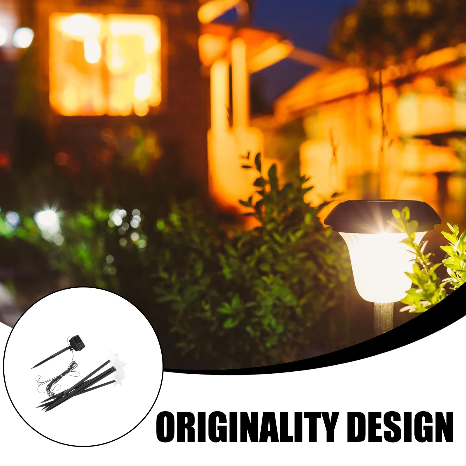 

1Set Solar Lamp String Waterproof Ground Insert Light for Garden Lawn Patio Yard Party Outdoor Landscape Light
