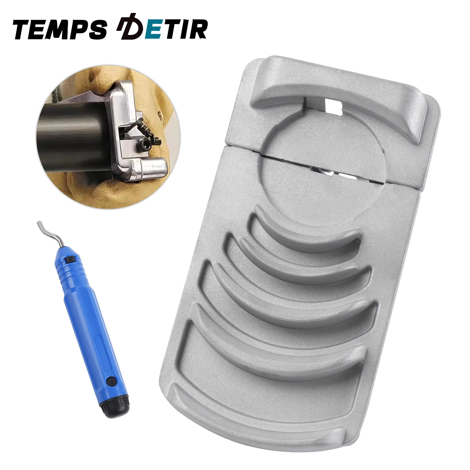 

Professional PVC Pipe Reamer, Deburring Tool for Plastic Pipe, 1-1/4 to 4-Inch Suitable, 15° Chamfer Tool, for Sink/Sewer/Toliet